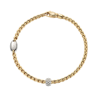 Bracciale Fope Donna Eka in Oro giallo Diamante 0.19 Ct 730B-PAVE - 730B-PAVE